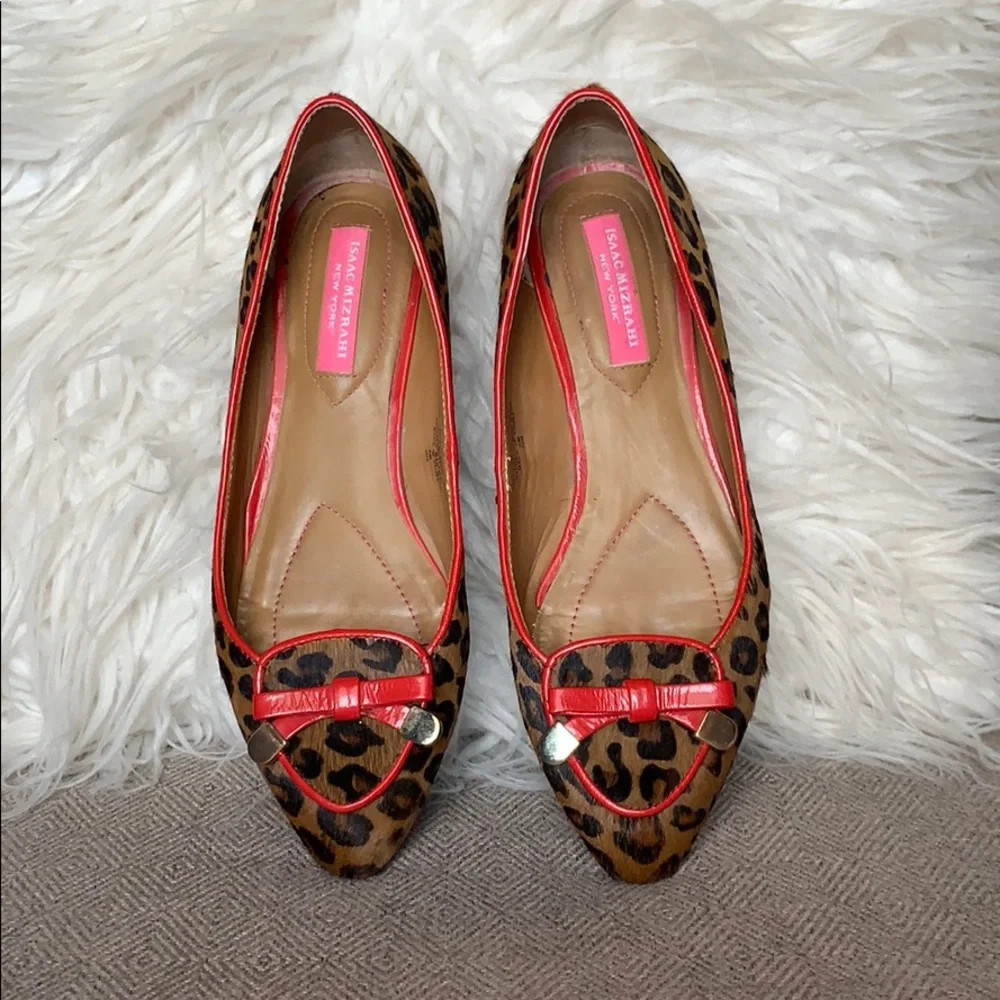 Isaac Mizrahi “Deborahe” Cow Hair Loafers‎